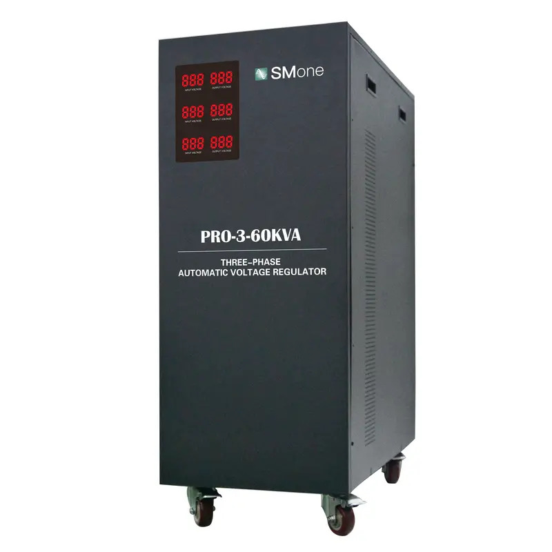 [106016] Stabilizator napięcia z serworegulatorem 3-fazowy 60 kVA — SMone 106016