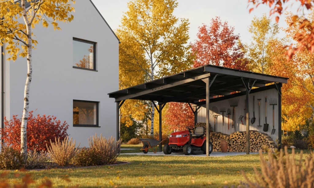 Amiston Carport IMPACT V2 — wbijany w grunt