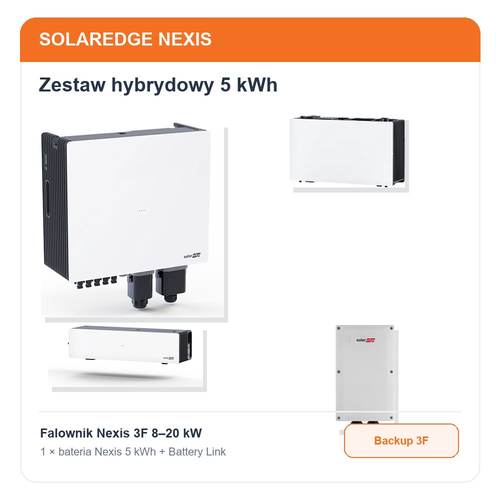 [SE-NEXIS-5-BACKUP] Zestaw hybrydowy SolarEdge Nexis 5 kWh z backupem
