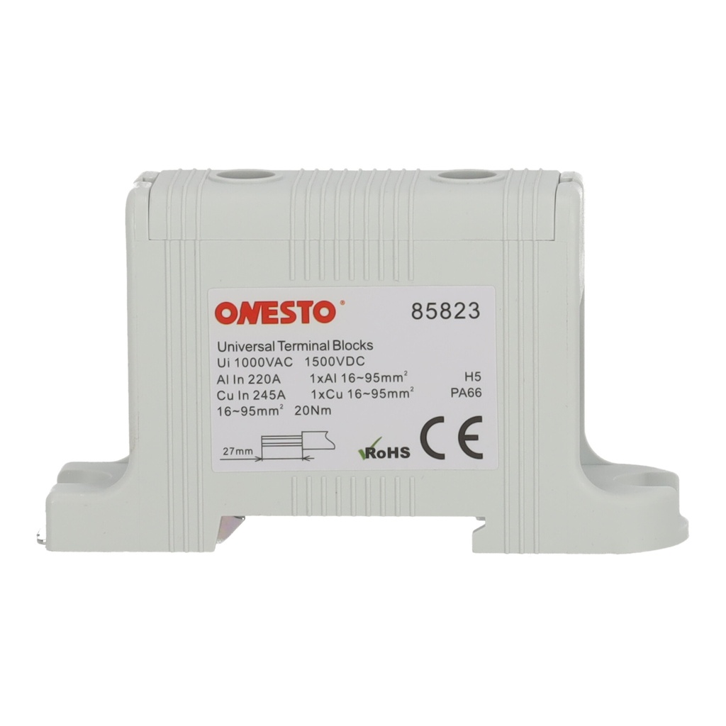 [ONESTO-FJ-E95] Blok rozdzielczy (listwa zaciskowa) Onesto FJ-E95 95 mm² szary
