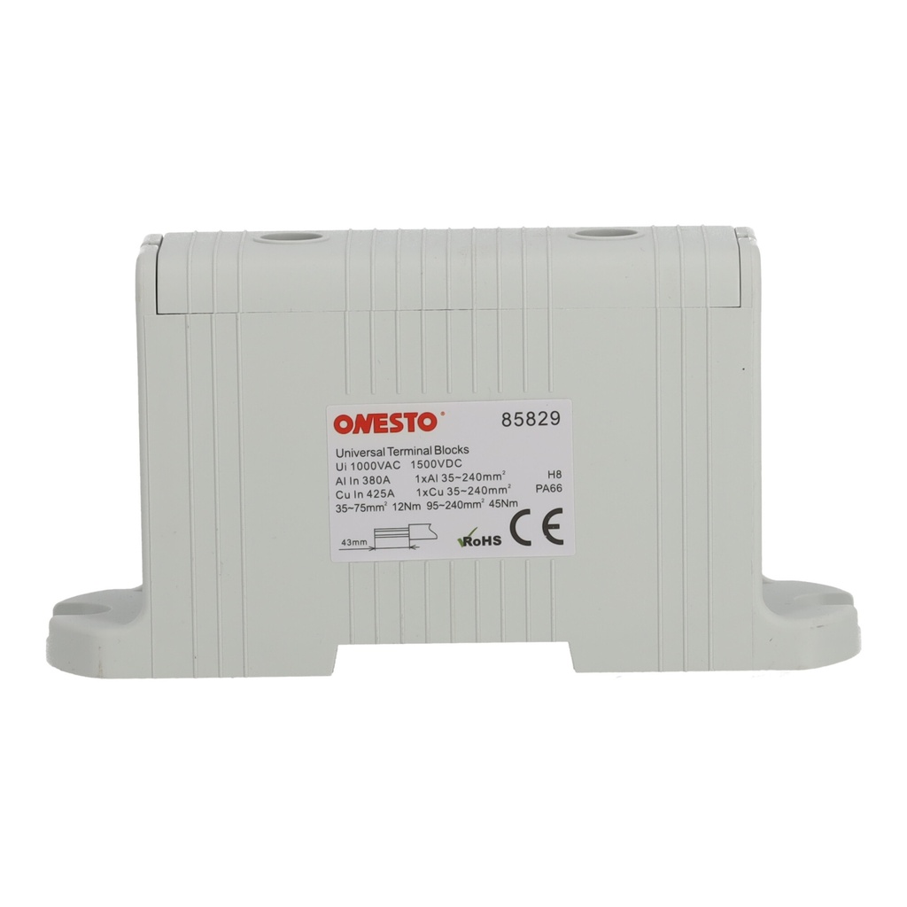 [ONESTO-FJ-E240] Blok rozdzielczy (listwa zaciskowa) Onesto FJ-E240 240 mm² szary