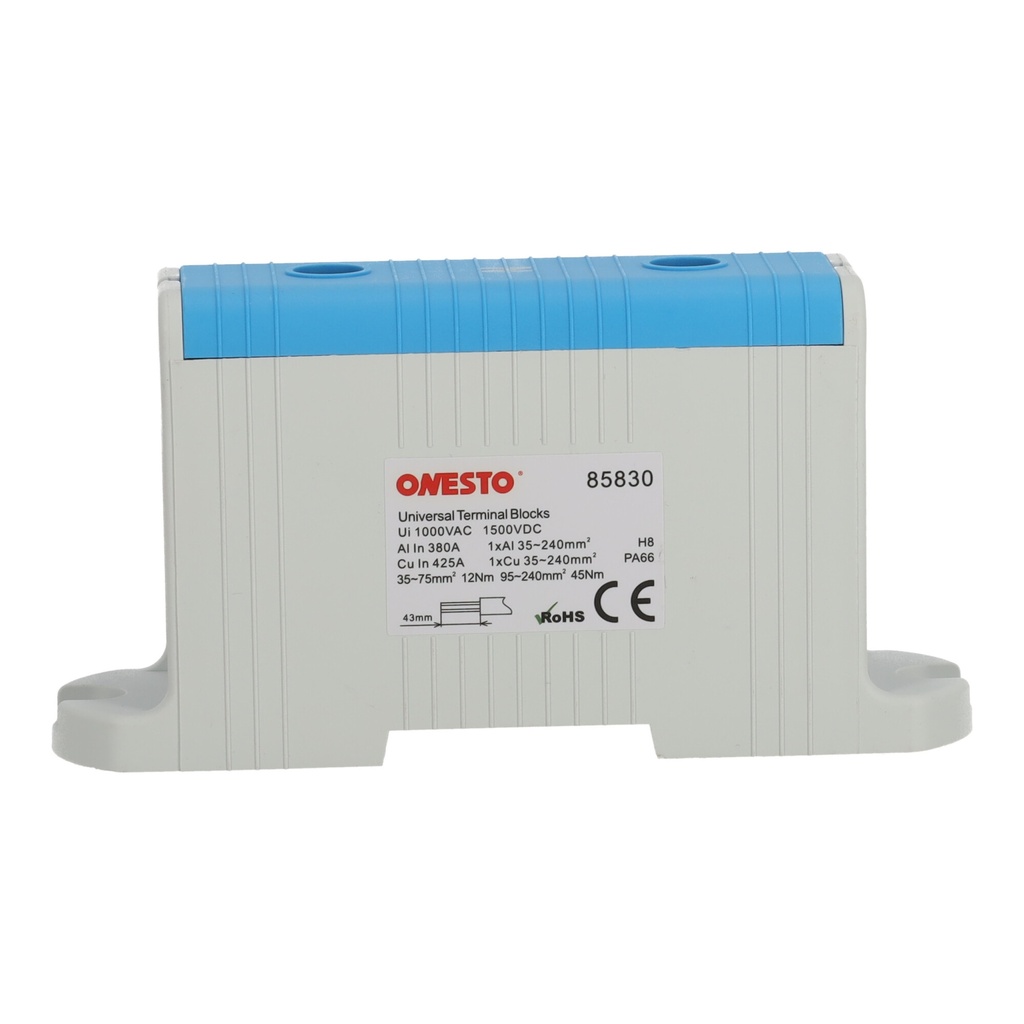 [ONESTO-FJ-E240-B] Blok rozdzielczy (listwa zaciskowa) Onesto FJ-E240 240 mm² niebieski
