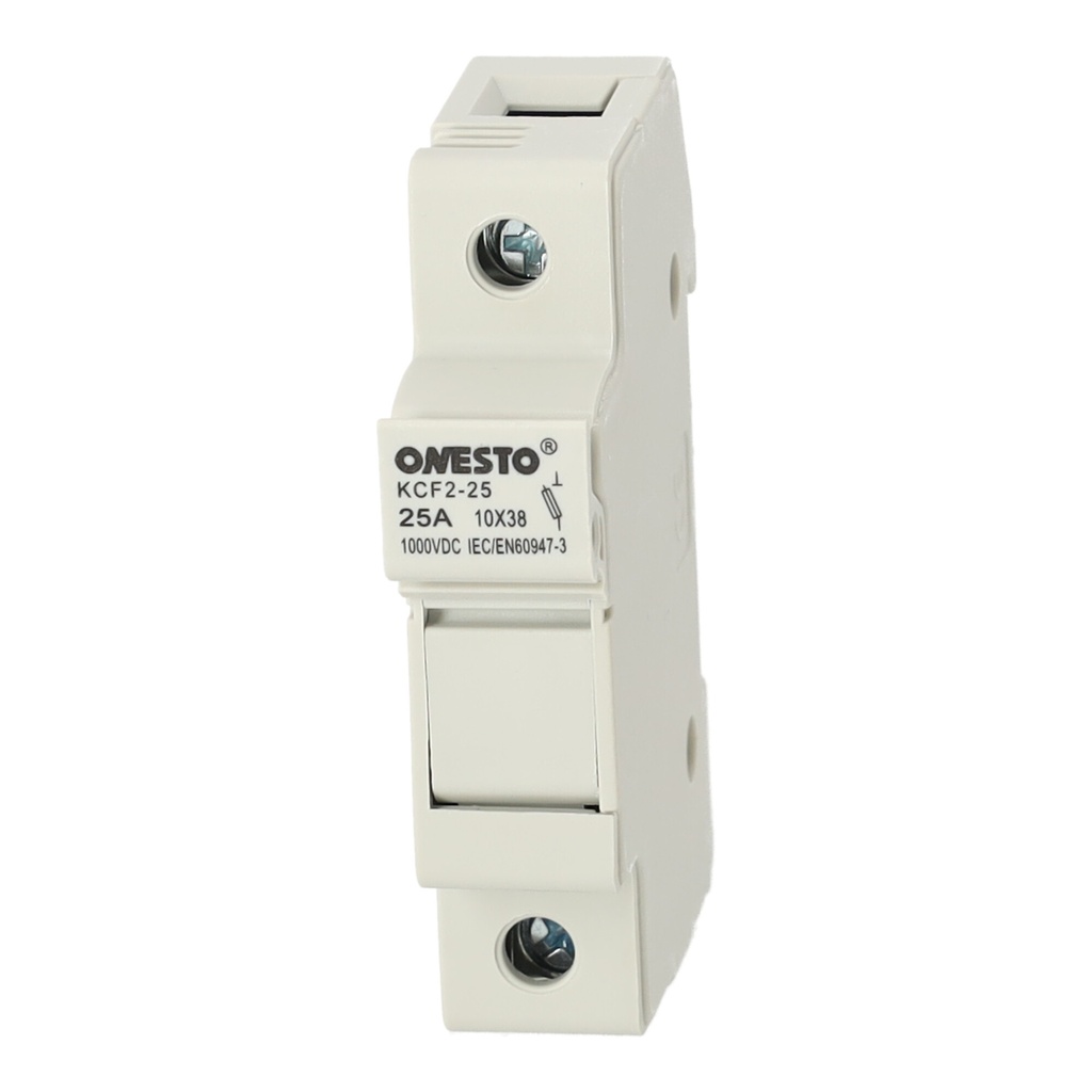 [ONESTO-KCF2-25-1] Podstawa bezpiecznikowa Onesto KCF2-25 10×38 1P 1000 V DC