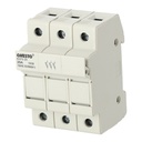 Podstawa bezpiecznikowa Onesto KCF2-25 10×38 3P 1000 V DC