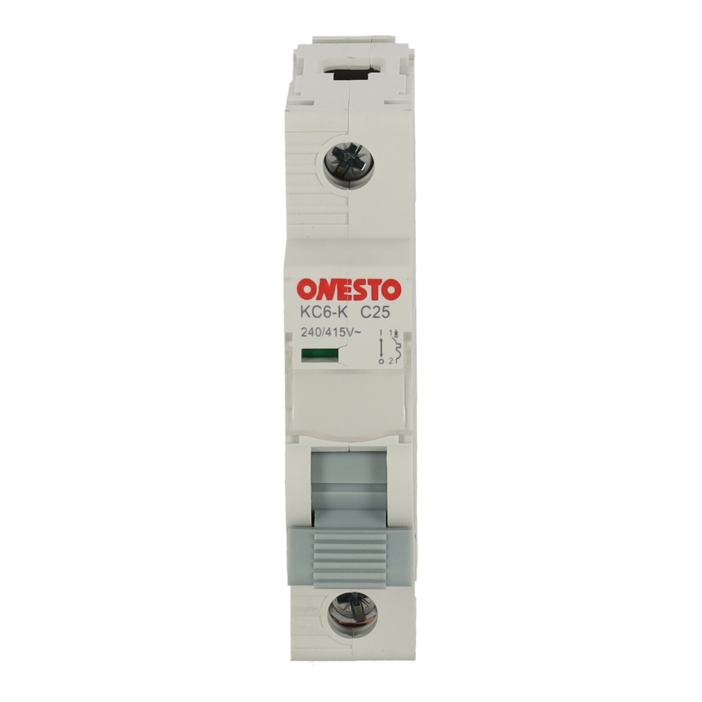 [ONESTO-MCC6KA1P25AC] Wyłącznik nadprądowy Onesto KC6 1P C25 6 kA