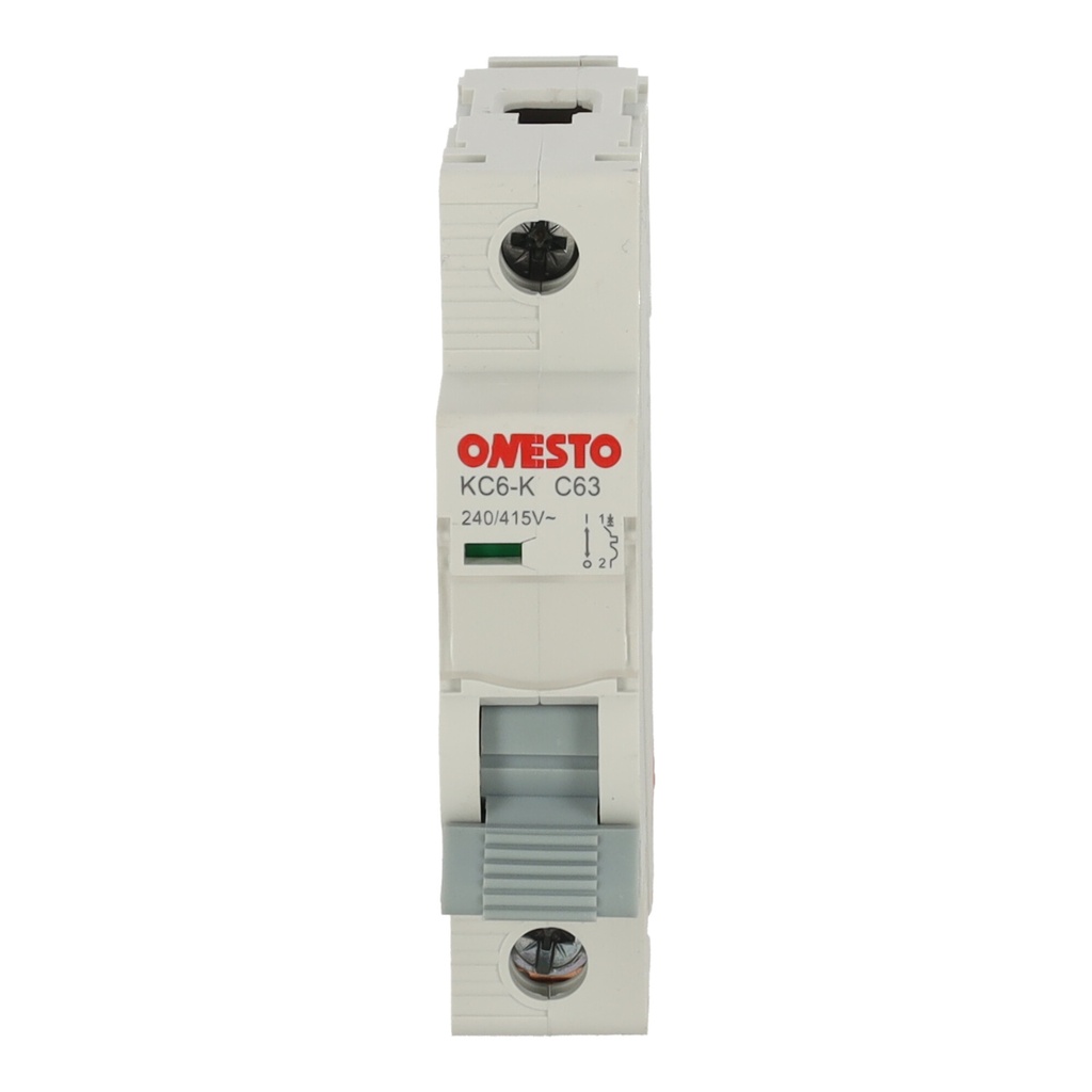 [ONESTO-MCC6KA1P63AC] Wyłącznik nadprądowy Onesto KC6 1P C63 6 kA