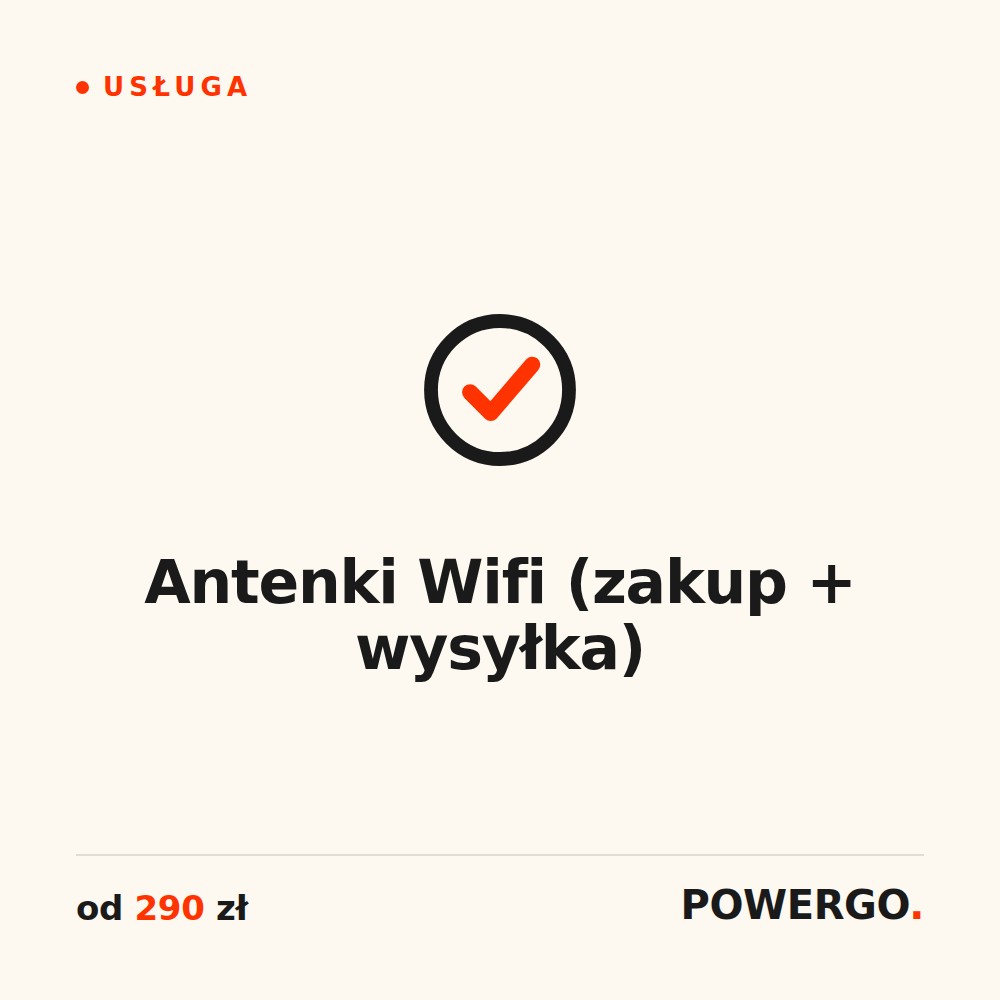 Antenki Wifi (zakup + wysyłka)