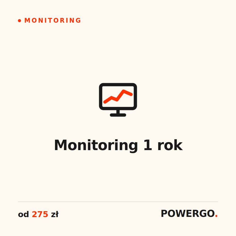 Monitoring 1 rok