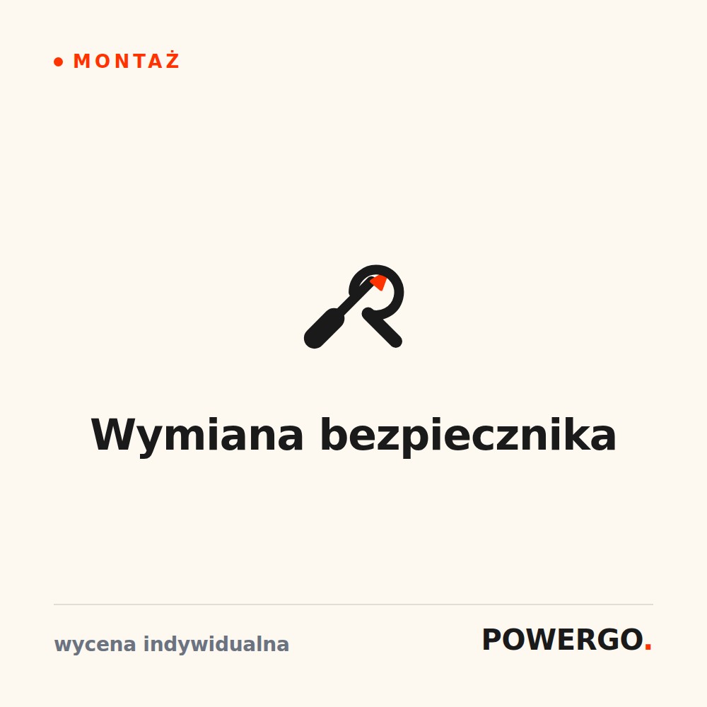Wymiana bezpiecznika