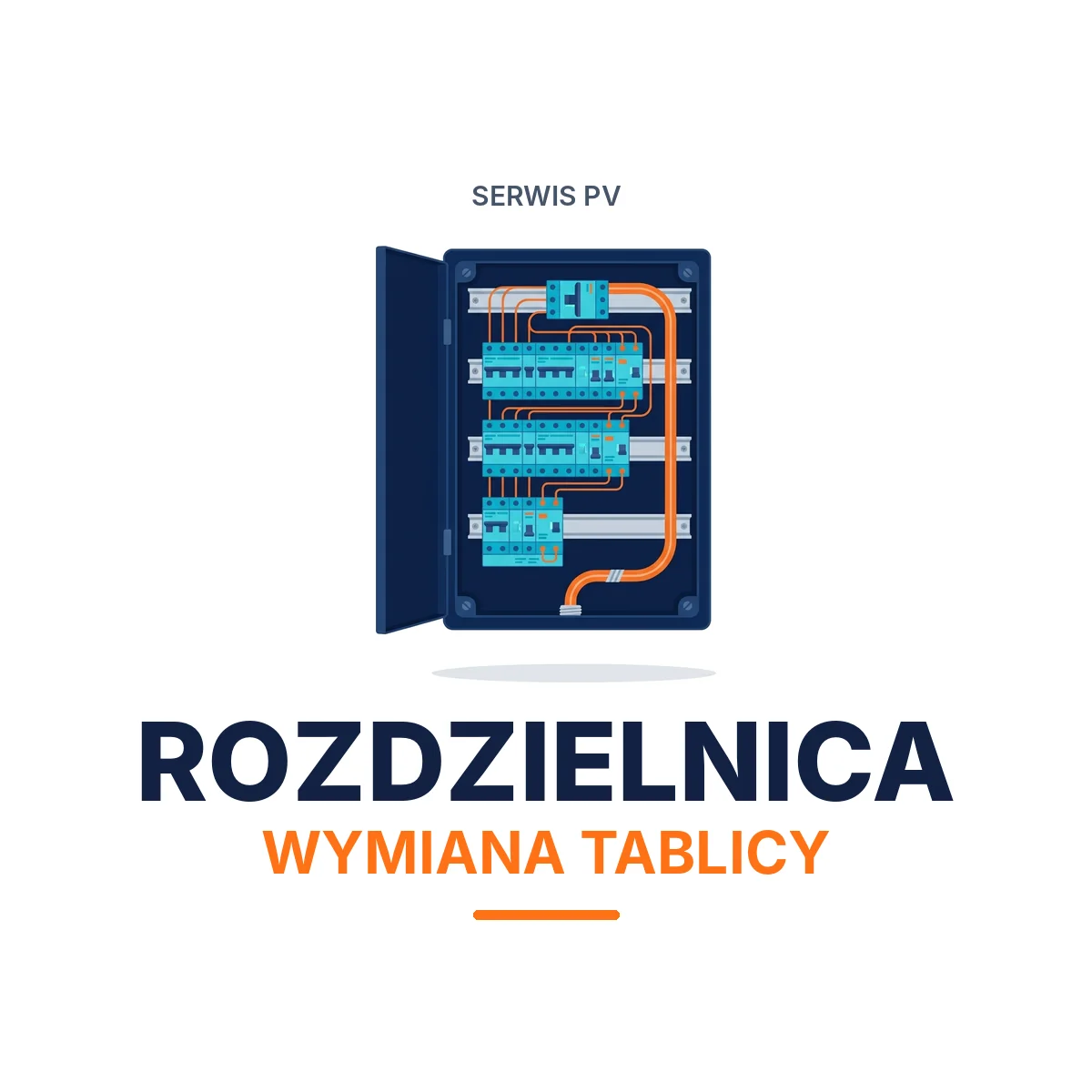 [SRV-EL-TABLICA] Wymiana głównej tablicy rozdzielczej klienta z topikowej na tablicę z szyną DIN dostarczoną przez klienta
